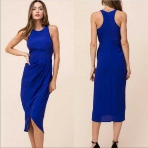 Yumi Kim So Social Midi Dress Size XS Royal Blue